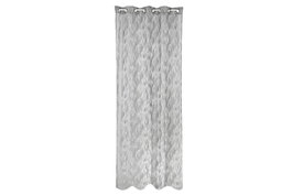 DKD Home Decor Visillo de Poliéster y Metal Gris 140x270 cm