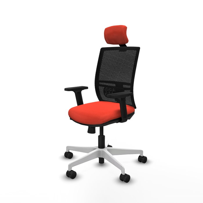 PIQUERAS Y CRESPO Silla de oficina Yunquera con mecanismo Sincro/Traslack, Naranja oscuro y Negro PIQUERAS Y CRESPO Silla de oficina Yunquera con mecanismo Sincro/Traslack, Naranja oscuro y Negro