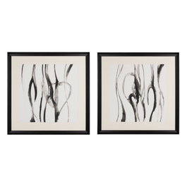 Ixia Cuadro de Pintura Abstracto 2/M 80 x 80 cm