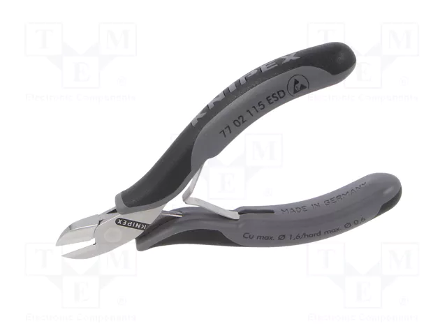 KNIPEX Alicates de corte lateral ESD 115 mm