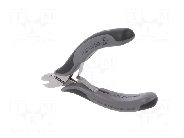 KNIPEX Alicates de corte lateral ESD 115 mm