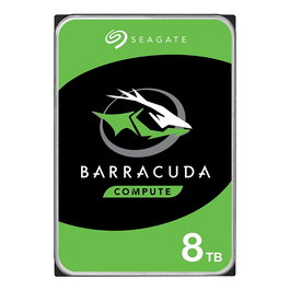 Seagate Barracuda 8TB Disco Duro Interno ST8000DM004 3.5", SATA III 5400RPM 256MB - Para Servidor o Estación de Trabajo