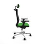 PIQUERAS Y CRESPO Silla de oficina Mardos con mecanismo Sincro/Traslack Verde y Negro