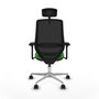 PIQUERAS Y CRESPO Silla de oficina Mardos con mecanismo Sincro/Traslack Verde y Negro