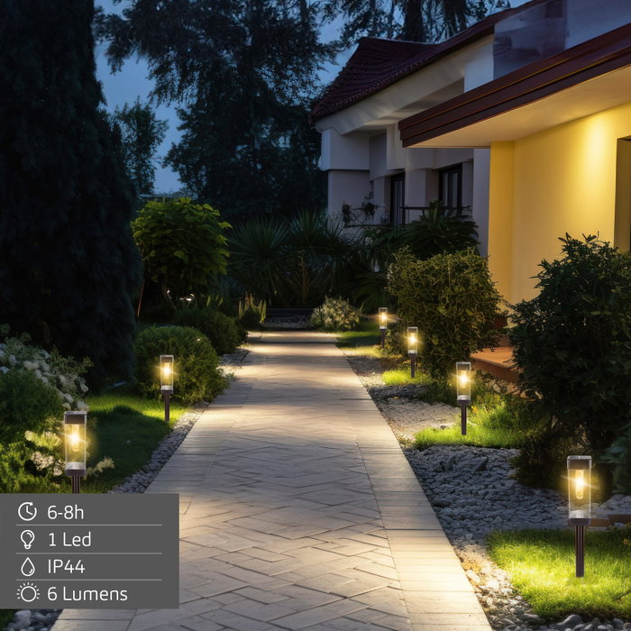 AKTIVE Pack de 4 balizas solares