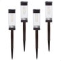 AKTIVE Pack de 4 balizas solares