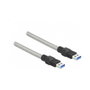 DeLOCK Cable USB 3.2 Gen 1 Tipo-A a Tipo-A con cubierta metálica, 1 m