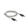 DeLOCK Cable USB 3.2 Gen 1 Tipo-A a Tipo-A con cubierta metálica, 1 m