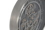 DKD Home Decor Mesita Auxiliar Loft Dorado Plateado Metal y Cristal 50 x 54 x 50 cm