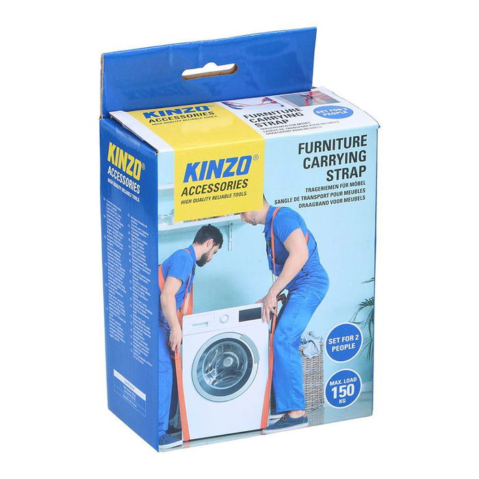 Kinzo Npt Correas de Transporte para Mobiliario 2800 x 45 x 1,2 mm Carga Máxima 150 kg Juego para 2 Personas