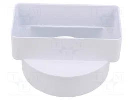 DOSPEL S.A. Conector plano redondo Ø100x110mm blanco