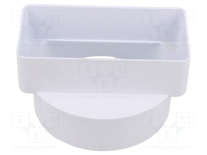 DOSPEL S.A. Conector plano redondo Ø100x110mm blanco DOSPEL S.A. Conector plano redondo Ø100x110mm blanco