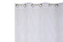 DKD Home Decor White23 Cortina Basicos Blanco 260 x 140 cm (2 Unidades)