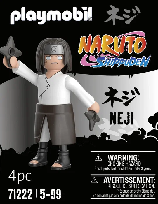 Playmobil 71222 Figura de Juguete Naruto Shippuden - Neji para Niños, 5+ Años, Plástico, Multicolor, Licencia Oficial