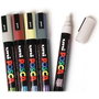 Uni-Ball Posca PC-5M Estuche de 8 Rotuladores de Pintura Metalizados