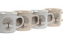 DKD Home Decor Taza Tradicional Beige Blanco Roto Gres 8.5 x 7 x 11 cm Colección Tree of Life 24 Apto Microondas y Lavavajillas