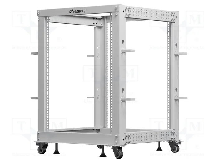 Lanberg Open Rack 15U 600x600-1100 regulado gris Lanberg Open Rack 15U 600x600-1100 regulado gris