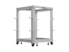 Lanberg Open Rack 15U 600x600-1100 regulado gris