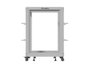 Lanberg Open Rack 15U 600x600-1100 regulado gris