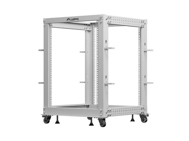 Lanberg Open Rack 15U 600x600-1100 regulado gris Lanberg Open Rack 15U 600x600-1100 regulado gris