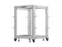 Lanberg Open Rack 15U 600x600-1100 regulado gris