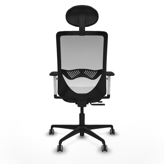 PIQUERAS Y CRESPO Silla de oficina Zulema con mecanismo Sincro/Traslack, Blanco y Negro