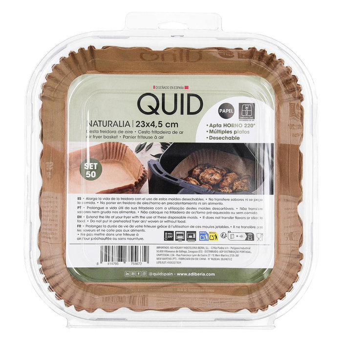 Cesta Cuadrada Papel Horno Naturalia Quid 23x4,5 cm Cesta Cuadrada Papel Horno Naturalia Quid 23x4,5 cm