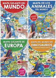 MAPA GIGANTE PARA COLOREAR, VV.AA. - SUSAETA EDICIONES