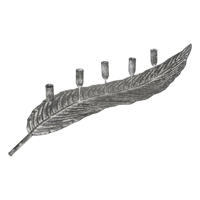 Ixia Candelabro Gris de Metal para Decoración Ixia Candelabro Gris de Metal para Decoración