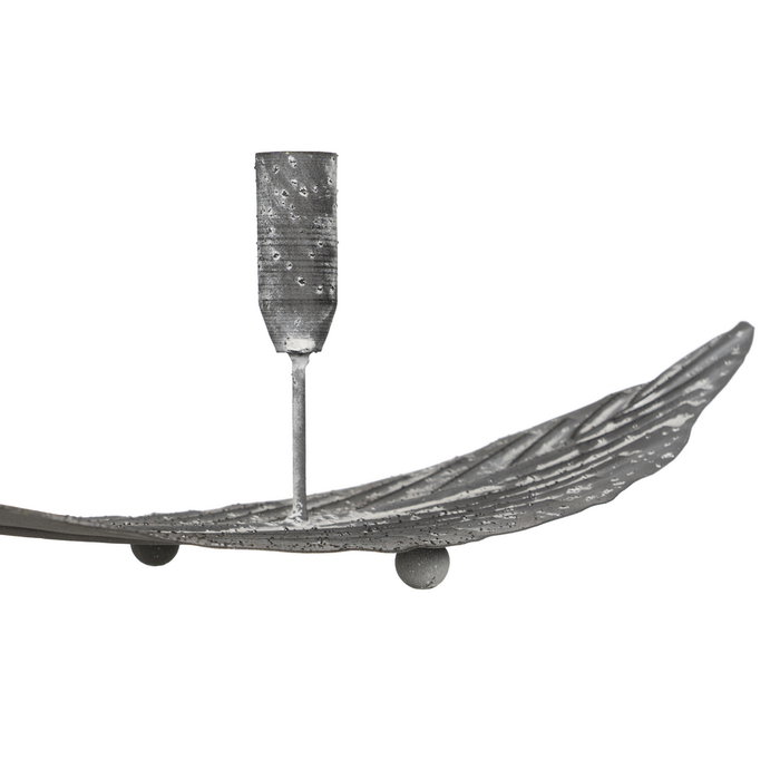 Candelabro Gris Metal Decoración 86 X 20 X 16,50 cm Candelabro Gris Metal Decoración 86 X 20 X 16,50 cm