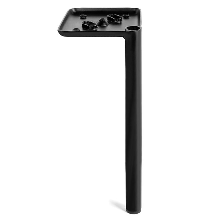 Q&Q Pata Metálica Modelo Troya para Sofás y Muebles, Negro Mate, Altura 250 mm