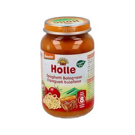 HOLLE Potito Espagueti Boloñesa para Bebés a partir de 8 Meses Ecológico Demeter 220g