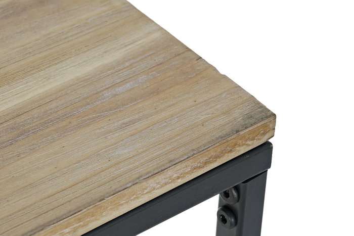 DKD Home Decor Consola Abeto y Metal 80x40x80 Natural