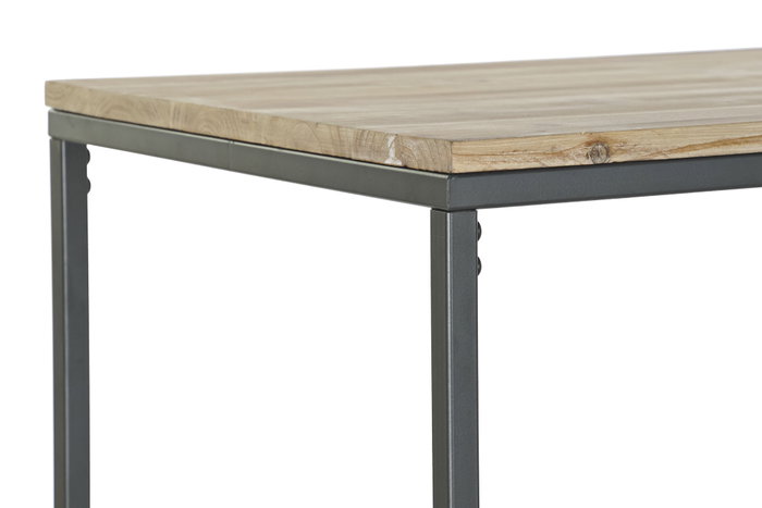 DKD Home Decor Consola Abeto y Metal 80x40x80 Natural
