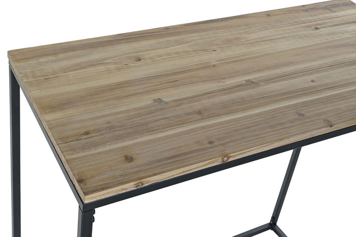 DKD Home Decor Consola Abeto y Metal 80x40x80 Natural