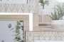 DKD Home Decor Marco Multifoto MDF y Cristal para 7 Fotos, Natural