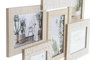 DKD Home Decor Marco Multifoto MDF y Cristal para 7 Fotos, Natural