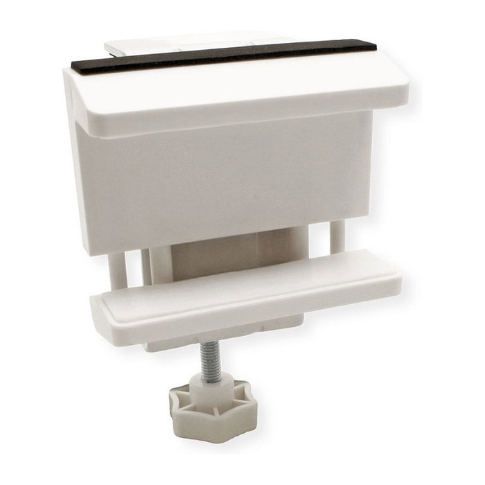 VALUE Abrazadera para pata de mesa para regleta de enchufes, blanco VALUE Abrazadera para pata de mesa para regleta de enchufes, blanco