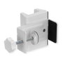 VALUE Abrazadera para pata de mesa para regleta de enchufes, blanco
