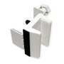 VALUE Abrazadera para pata de mesa para regleta de enchufes, blanco