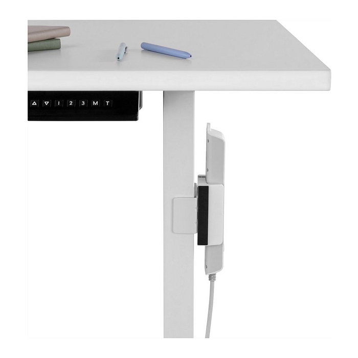 VALUE Abrazadera para pata de mesa para regleta de enchufes, blanco VALUE Abrazadera para pata de mesa para regleta de enchufes, blanco