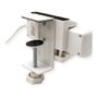 VALUE Abrazadera para pata de mesa para regleta de enchufes, blanco