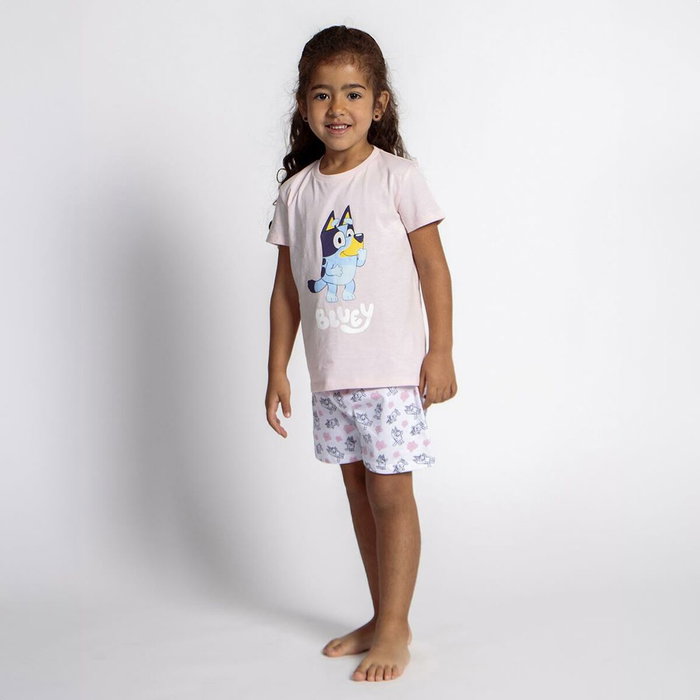 Cerdá Pijama Corto Single Jersey Bluey 6 Años Pink
