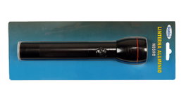BAMBU Linterna de Aluminio Negra Krypton 2AA Pequeña