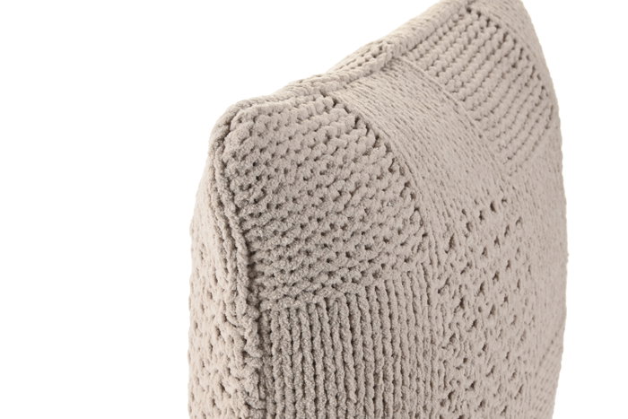 DKD Home Decor Cojin Urban Beige 45 x 45 cm Poliester De Punto (2 Unidades)