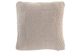 DKD Home Decor Cojin Urban Beige 45 x 45 cm Poliester De Punto (2 Unidades)