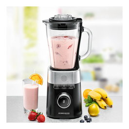 Rommelsbacher Standmixer MX 1260, 1200 W, 1,5 L, negro/acero inoxidable