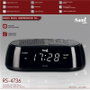 SAMI Radio reloj compacto PLL AM/FM con pantalla de 0.6 pulgadas y sleep-timer