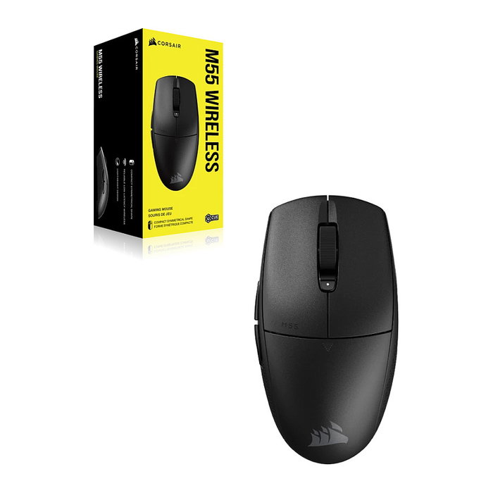 Corsair M55 Ratón Gaming Inalámbrico 24000 DPI Óptico Negro Corsair M55 Ratón Gaming Inalámbrico 24000 DPI Óptico Negro