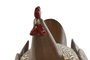 DKD Home Decor Figura de Gallina Natural Colección FARM